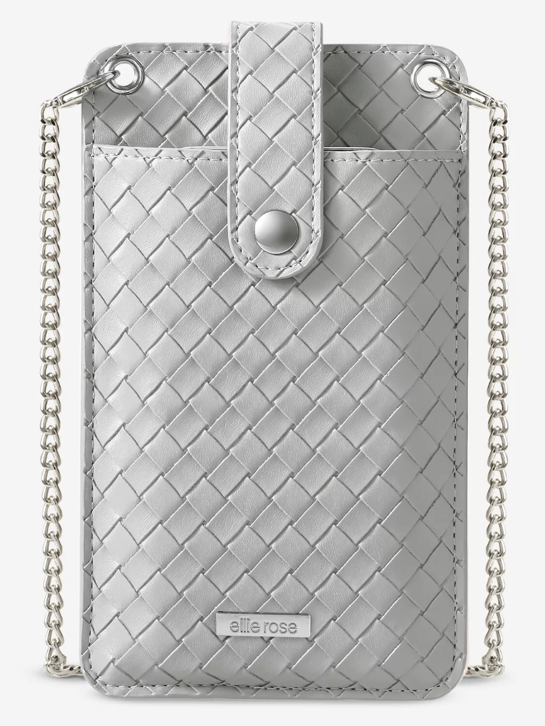 Crossbody Phone Bag Silver Ellie Rose