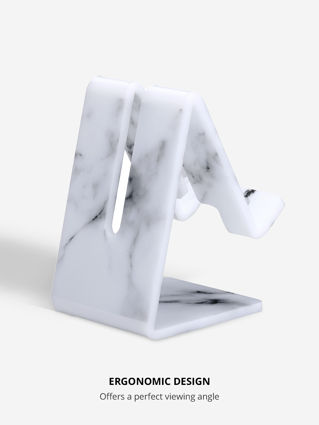 White Marble Phone and Tablet Stand