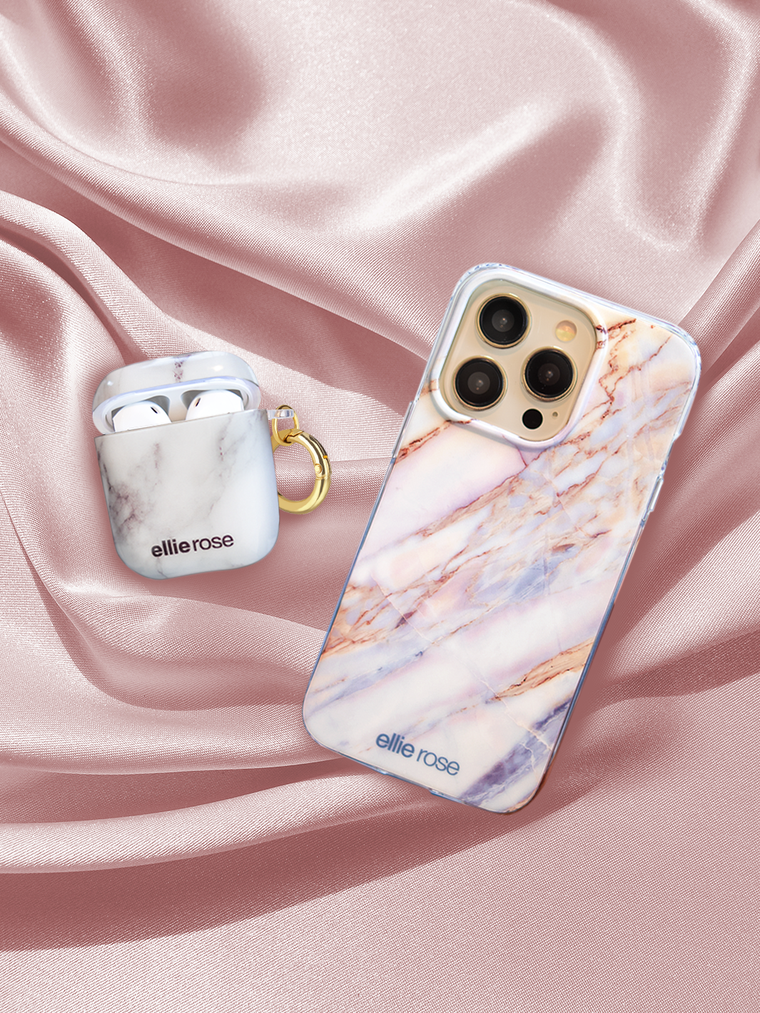 White Marble Airpods Case