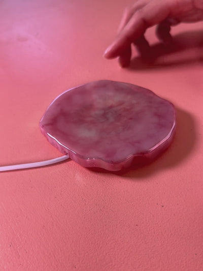 Rose Quartz Holographic Wireless Charger