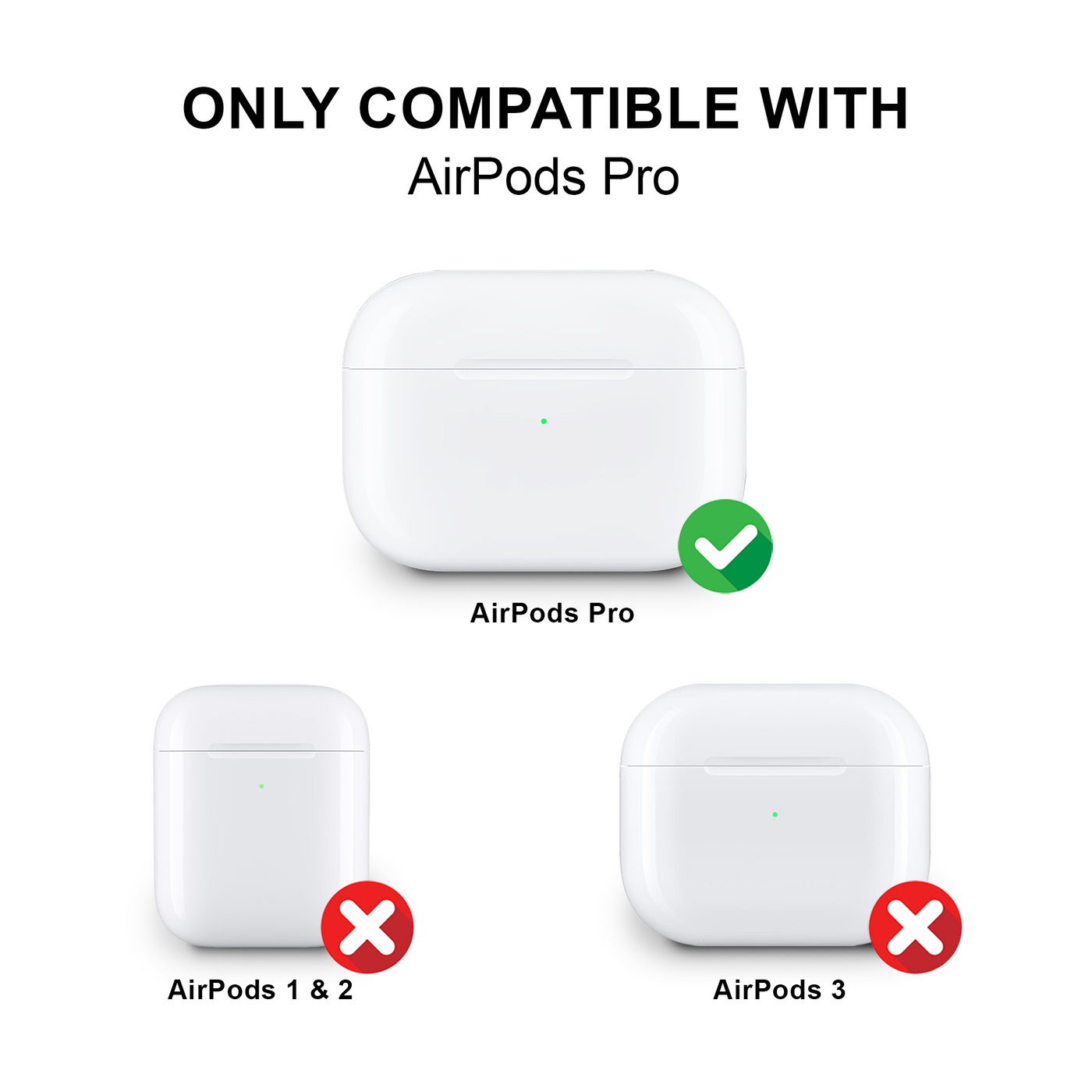 Only compatible with airpods pro meow baby case