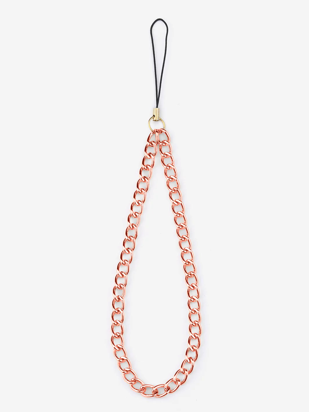 Rose gold phone wristlet charm