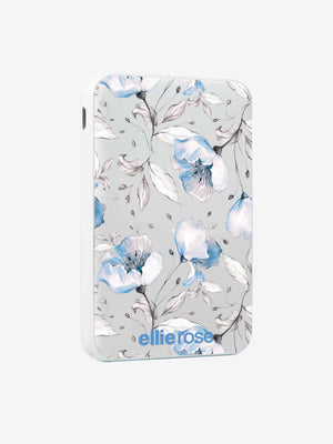 Side view Blue Floral Powerbank