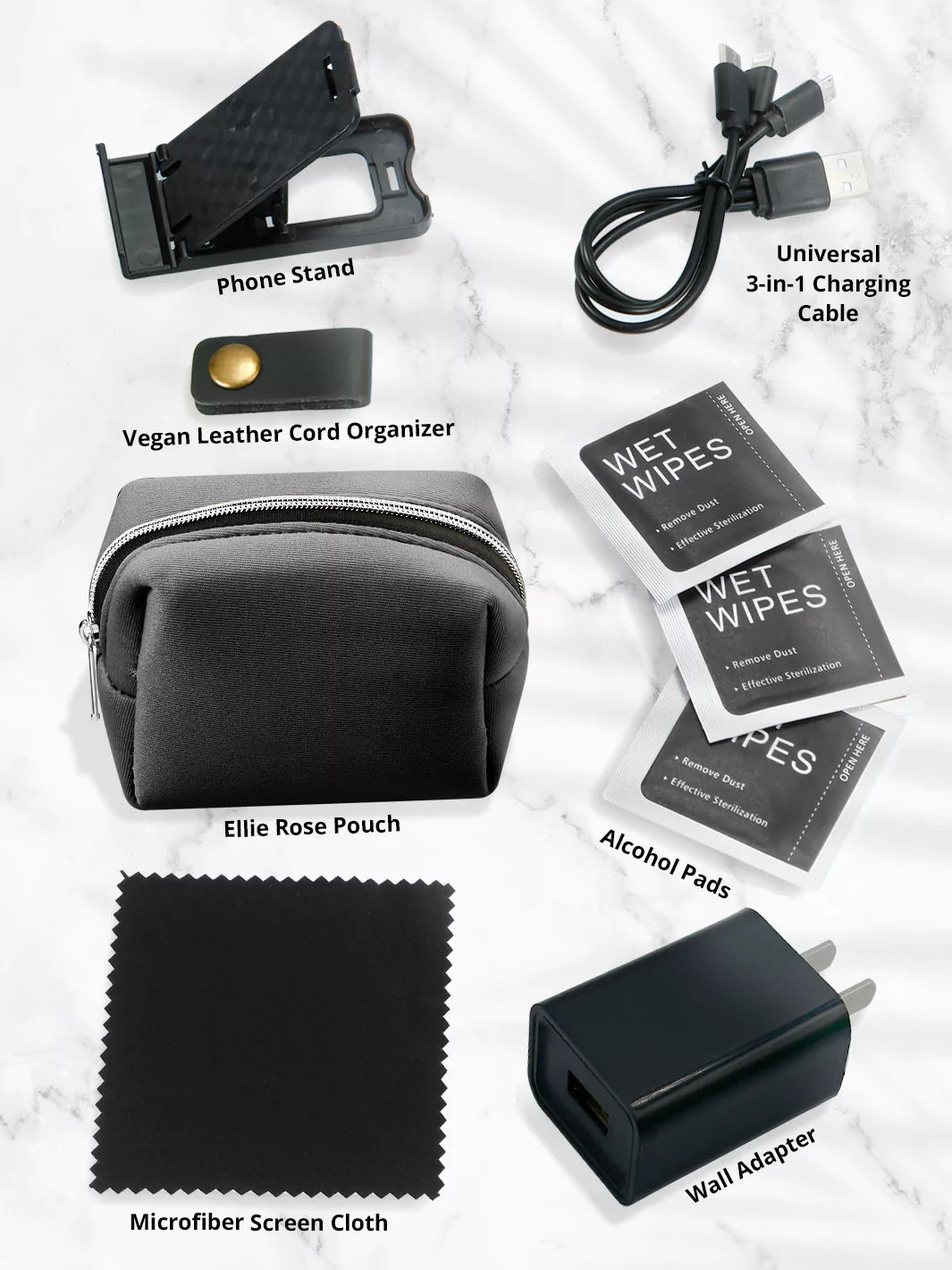 Tech Essentials Kit - Black | Ellie Rose