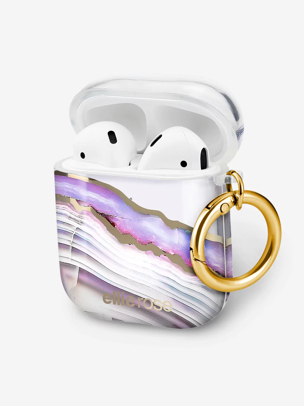 Lavender Agate Case with Airpods 1