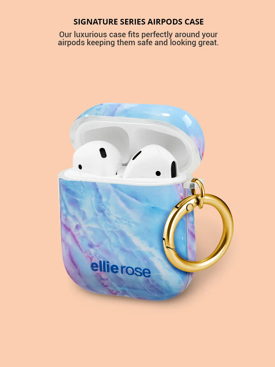 mystic journey airpods case with gold metal ring