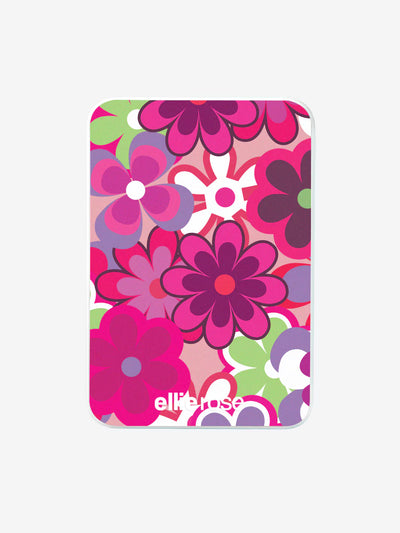 Front view Groovy Floral power bank