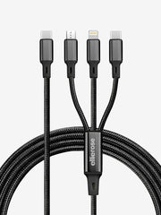 USB-C Black 3-in-1 Charging Cable with ellie rose logo