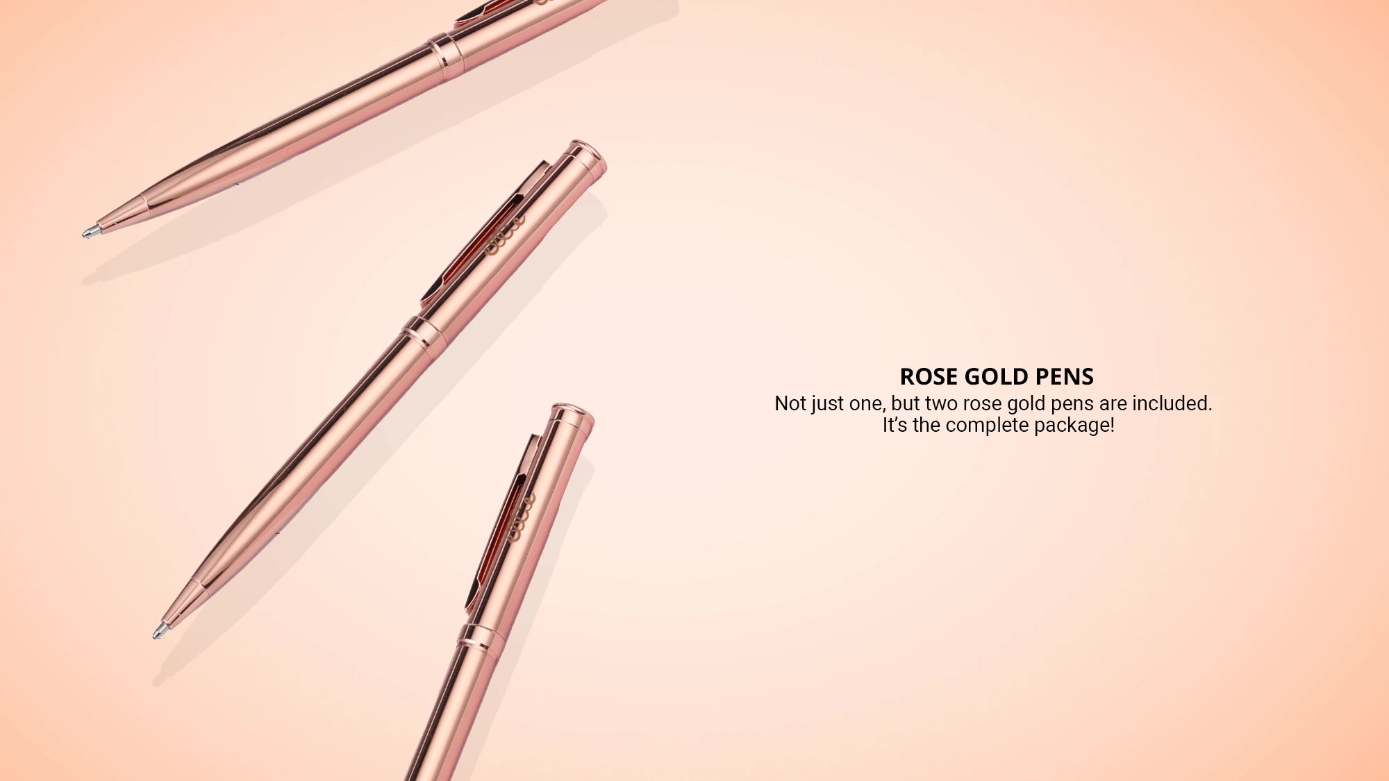 Showing 3 Rose gold pens