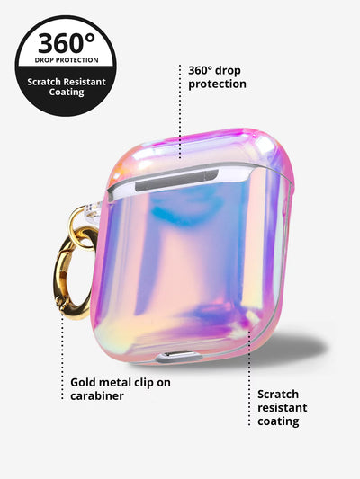 Aura Airpods Case with Gold metal clip