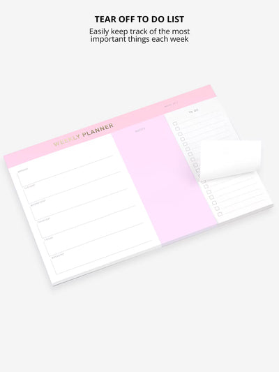 Weekly planner easy tear off to do list