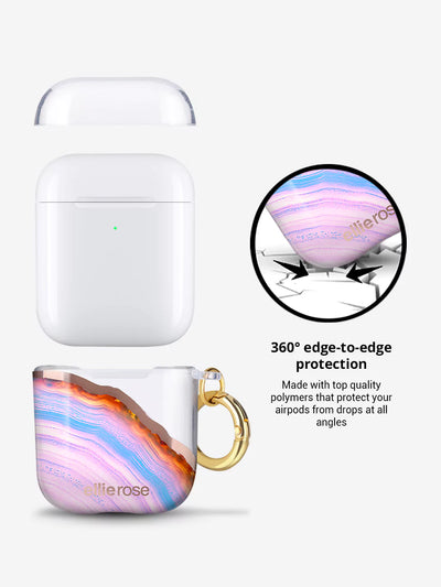 Candy Agate AirPods Case made with polymers for protection