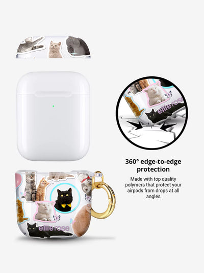 Meow Baby Airpods case  made with polymers for protection