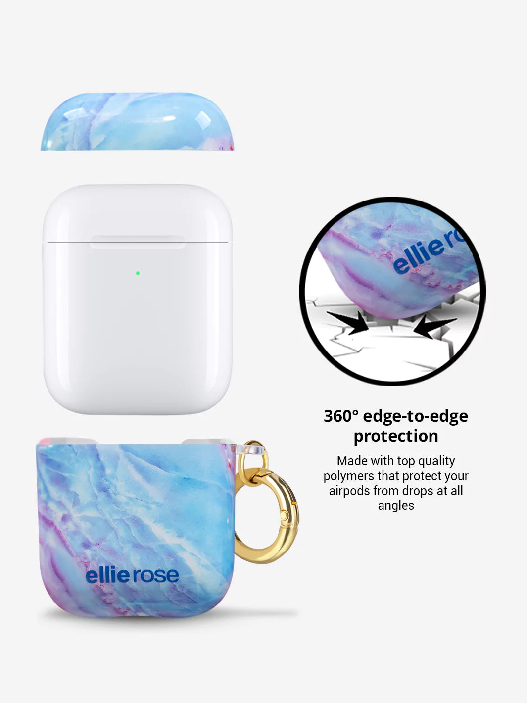 Mystic Journey airpods case with 360 edge to edge protection