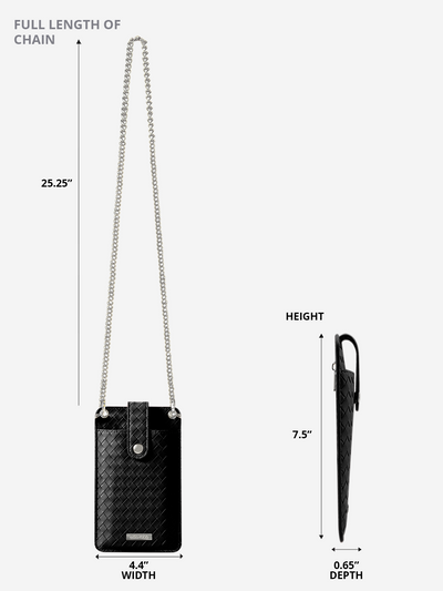 Crossbody Phone Bag (Black)