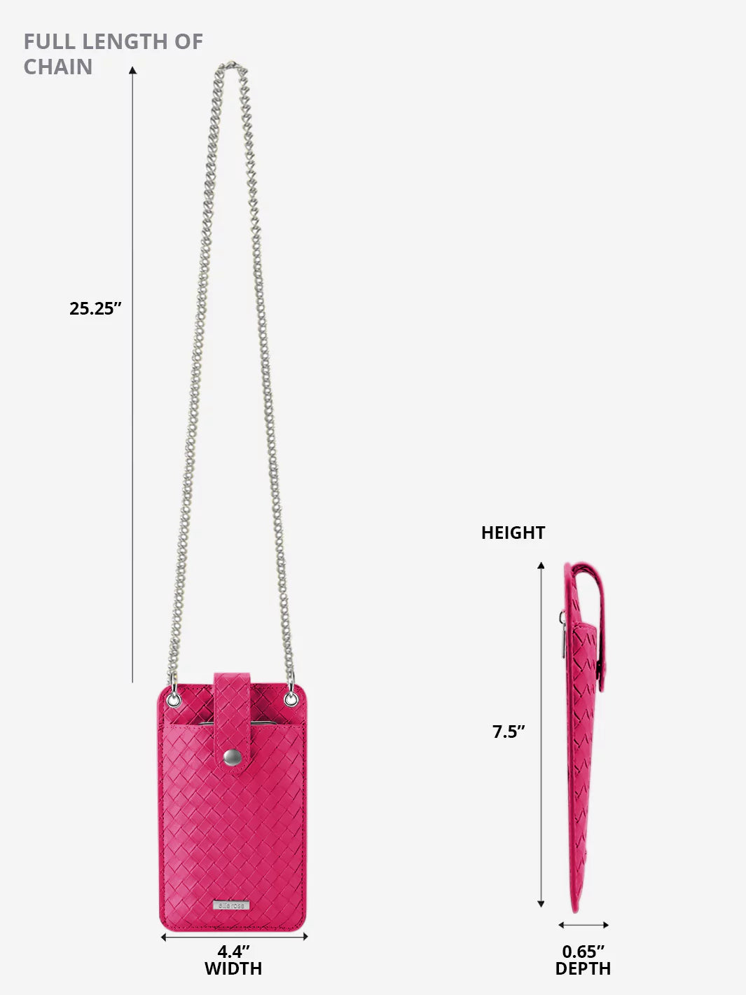 Crossbody Phone Bag Hot Pink | Ellie Rose Crossbody Phone Bag Hot Pink | Ellie Rose