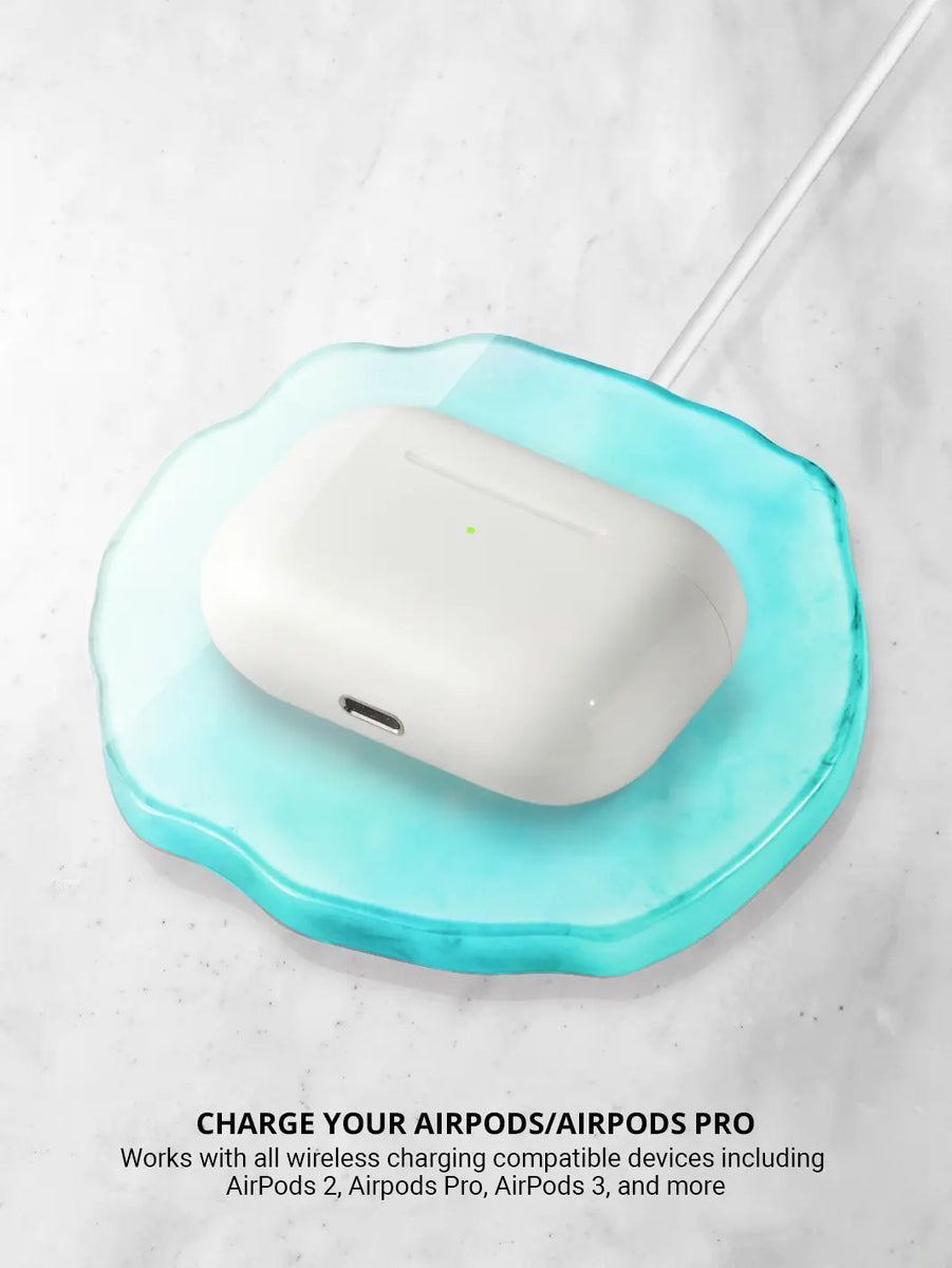 Charing an airpods using aqua holographic wireless charger