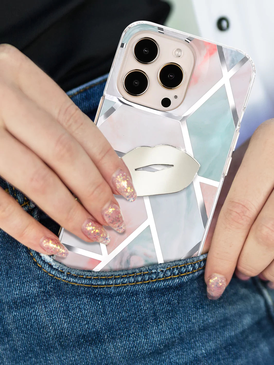 Prw Phone Sticker Stick-On Mirror Phone Decal | Ellie Rose