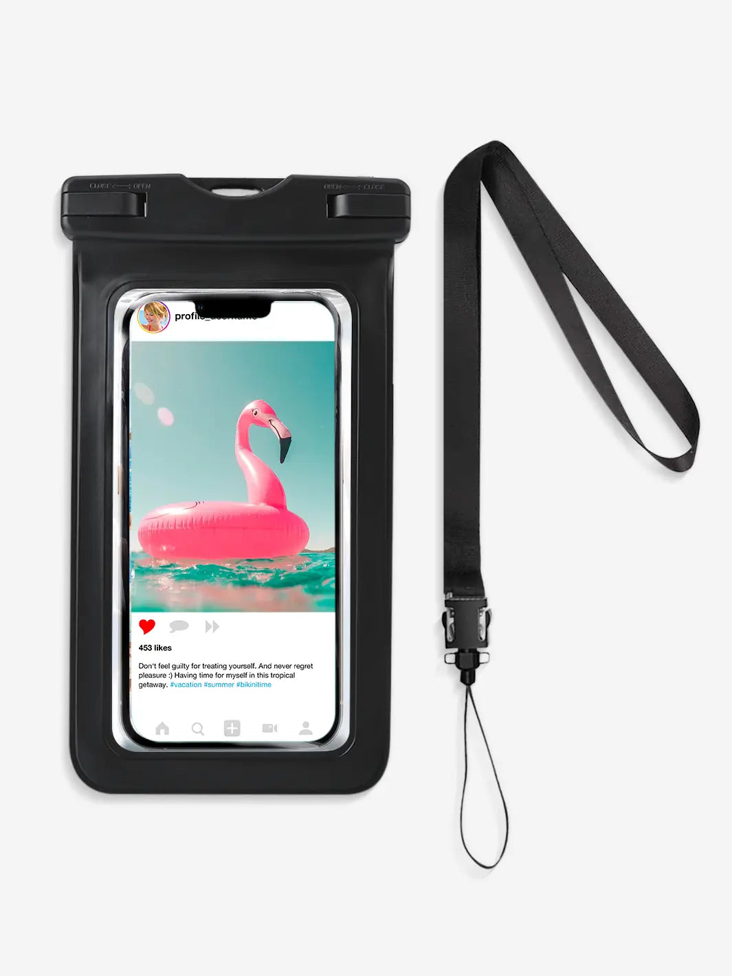 Waterproof Phone Bag - Black