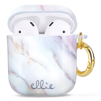 Open Desert Marble Airpods Case