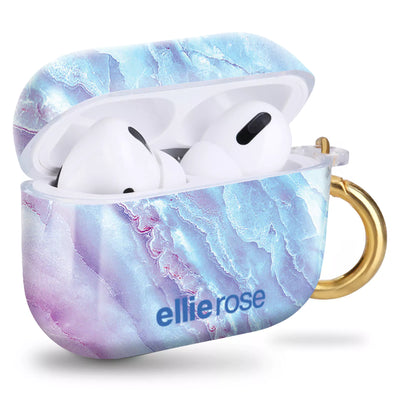 Side view of Mystic Journey Airpods Pro Case with gold ring