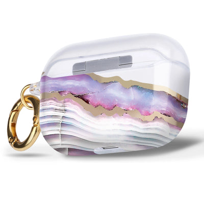 Back view of Lavender Agate airpods pro case