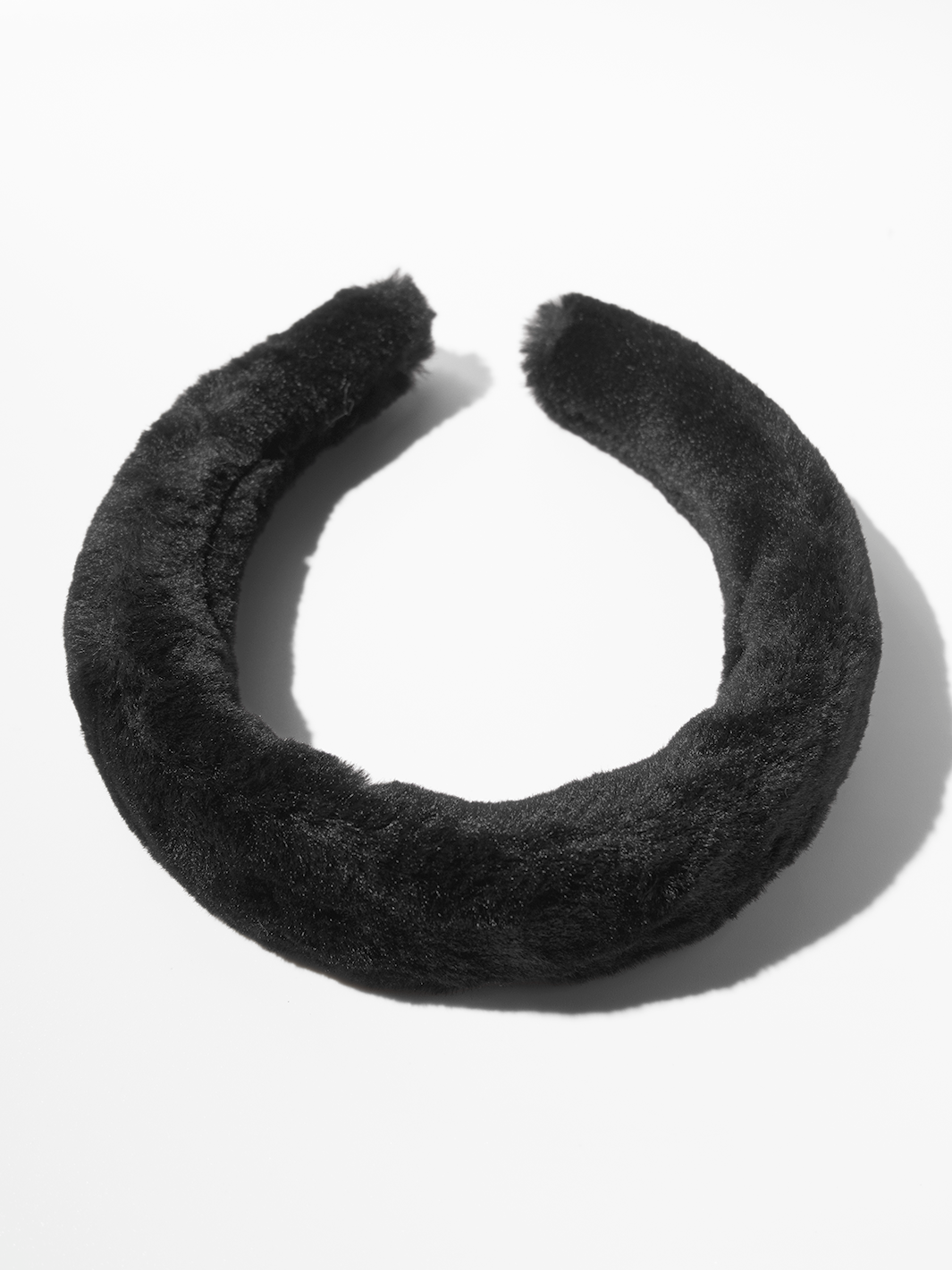 Faux Fur Headband - Black