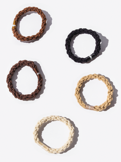 Braided Elastics - 5-Pack - Neutrals