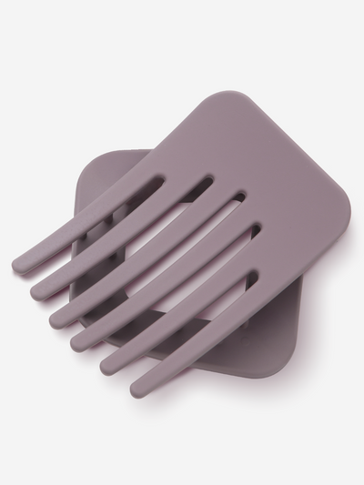 Flat-Lay Hair Clip - Matte Dusty Plum