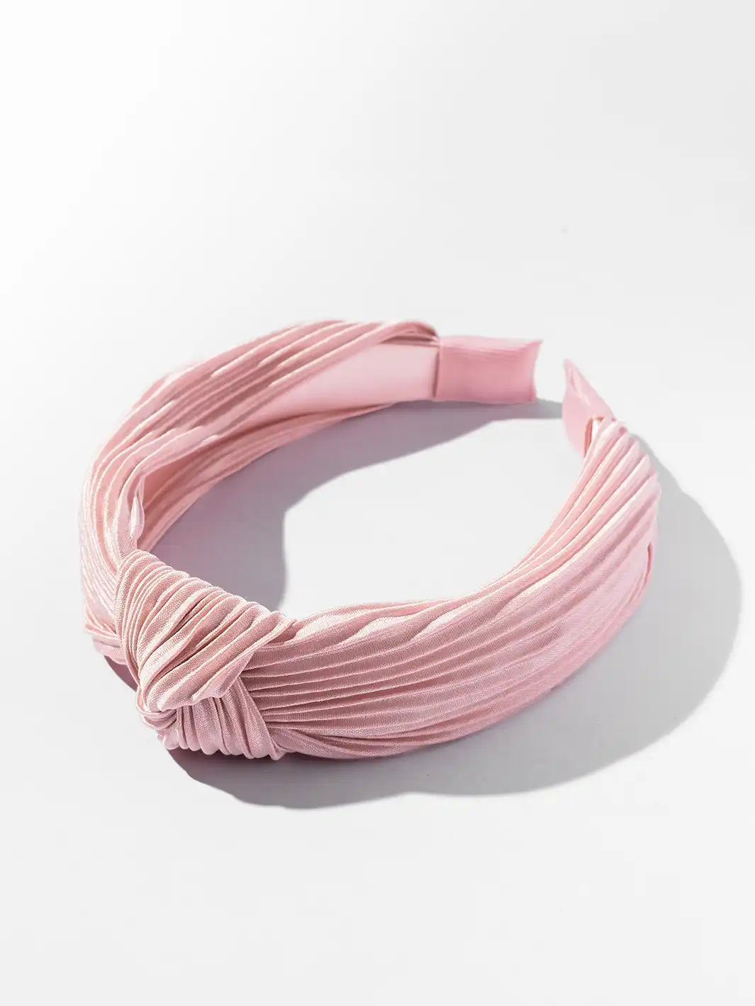 Pleated Twist Headband - Blush