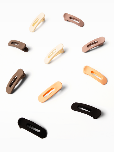 Mini Flat Clips, Set of 10