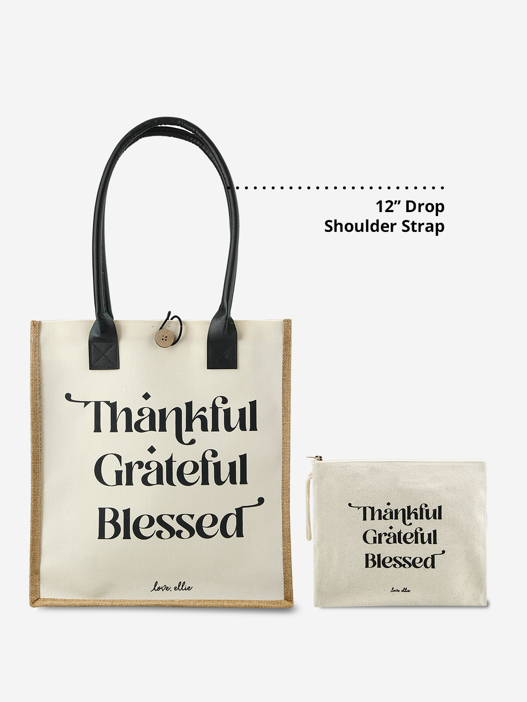 Market Tote Bag - Thankful Grateful Blessed