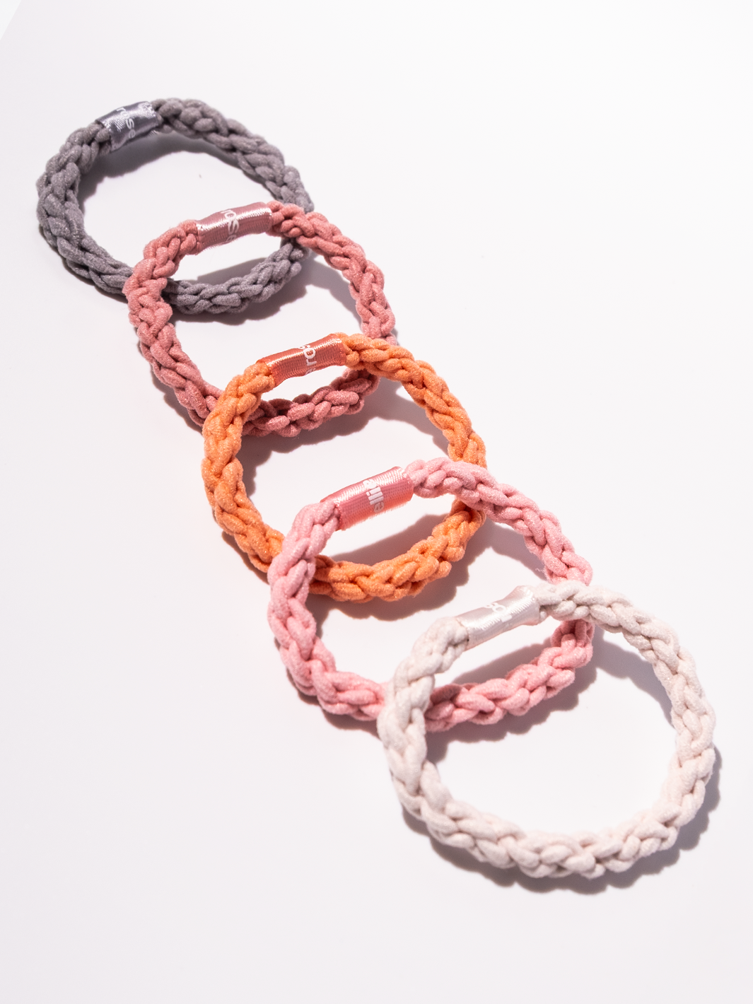 Braided Elastics - 5-Pack - Blush