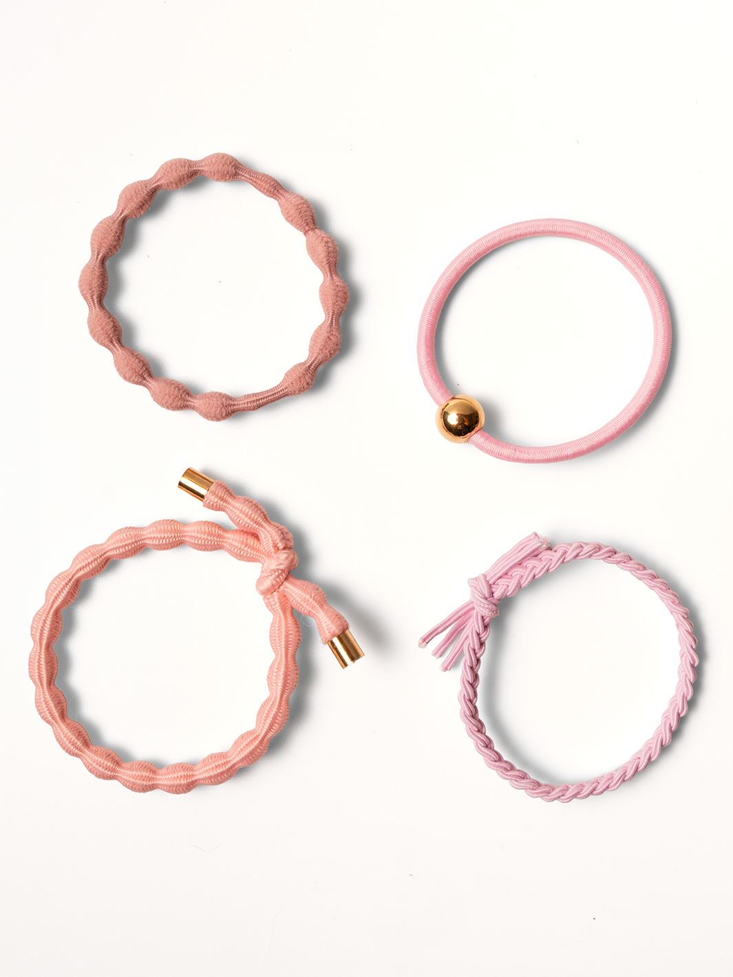 Elastics Multi-Pack, Set of 4, Blush