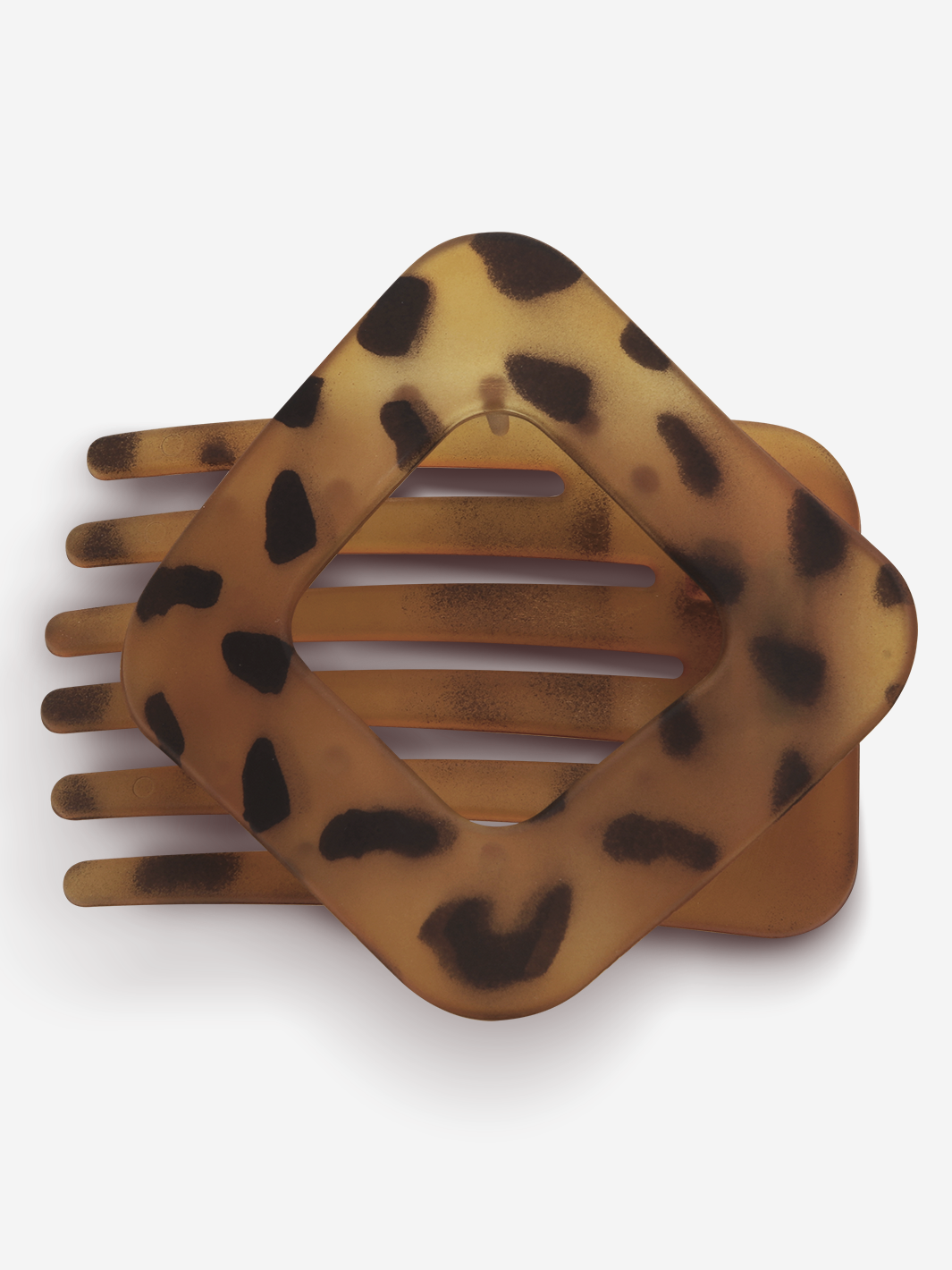 Flat-Lay Hair Clip - Matte Light Tortoiseshell