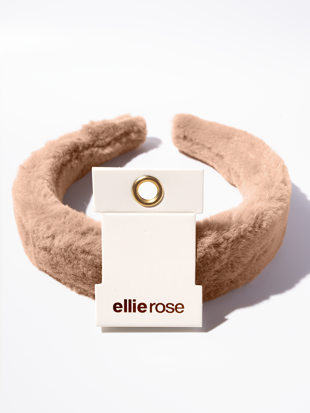 Faux Fur Headband - Blush