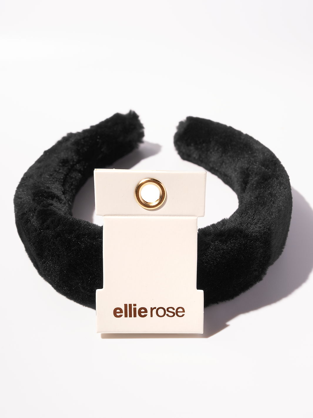Faux Fur Headband - Black