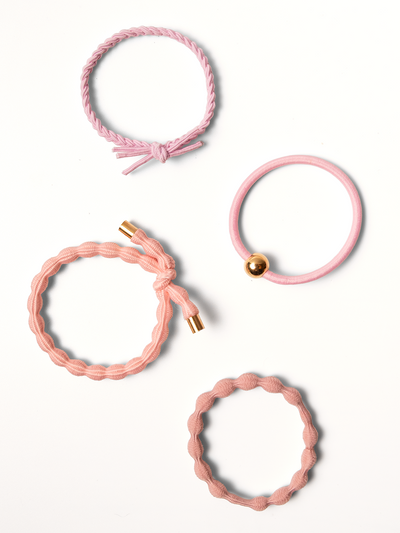 Elastics Multi-Pack, Set of 4, Blush