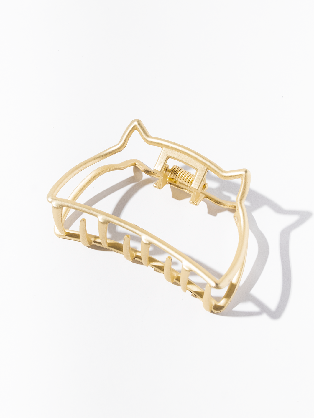 Cat Hair Clip - Matte Gold