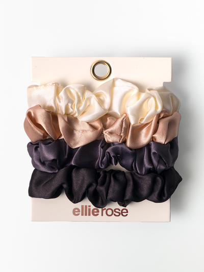 Satin Scrunchies, Set of 4