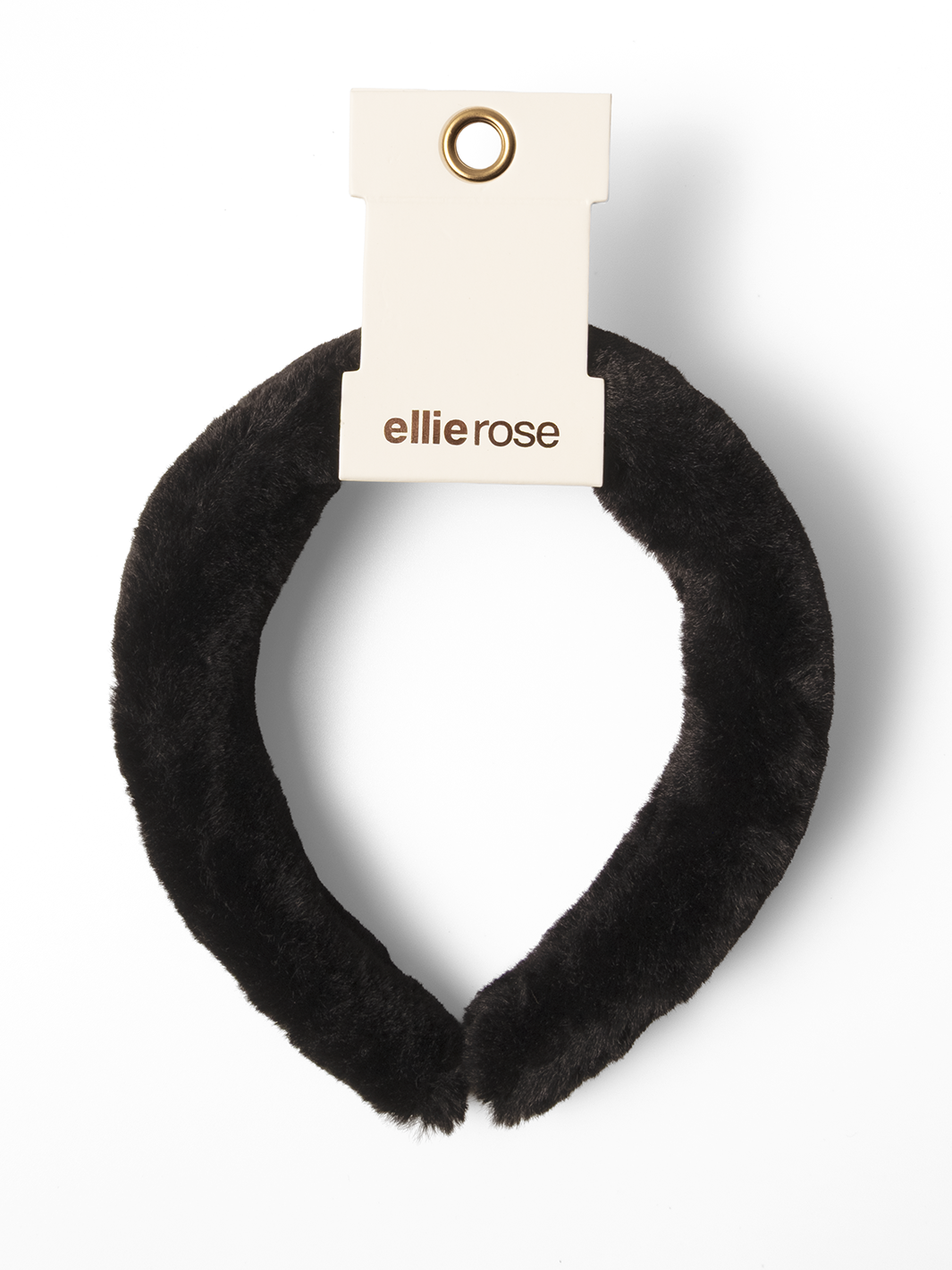 Faux Fur Headband - Black
