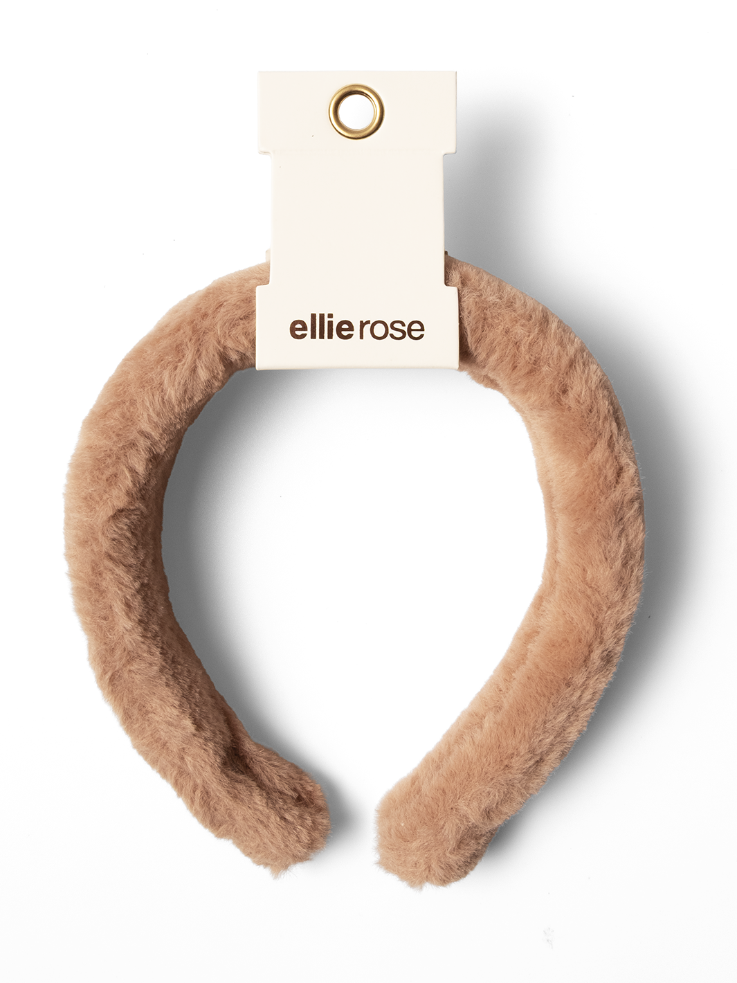 Faux Fur Headband - Blush