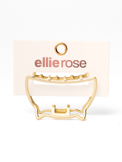 Cat Hair Clip - Matte Gold