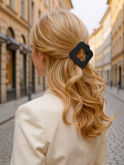 Flat-Lay Hair Clip - Matte Black
