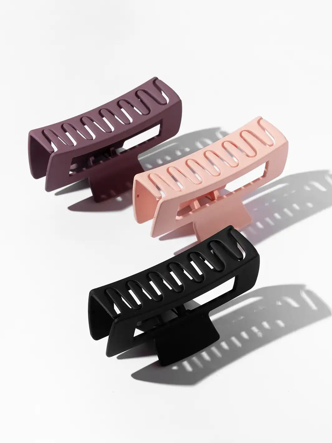 Berry Luxe Claw Clips, Set of 3