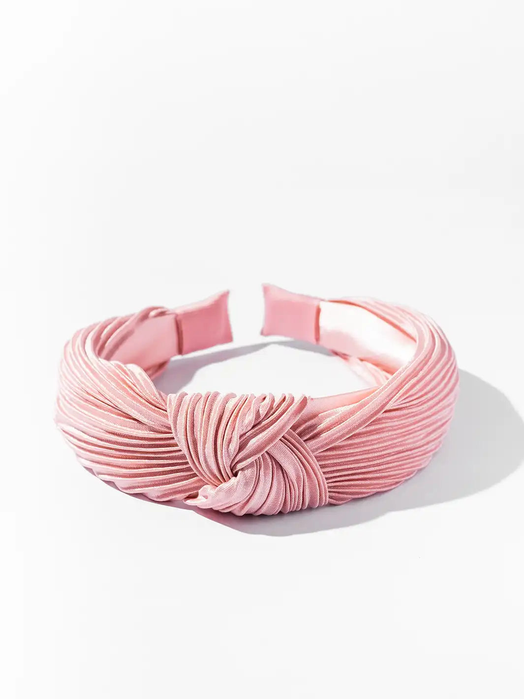 Pleated Twist Headband - Blush