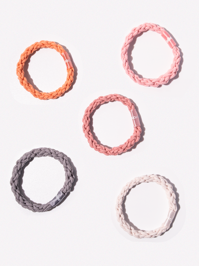 Braided Elastics - 5-Pack - Blush