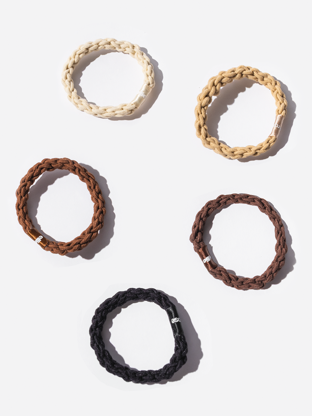 Braided Elastics - 5-Pack - Neutrals