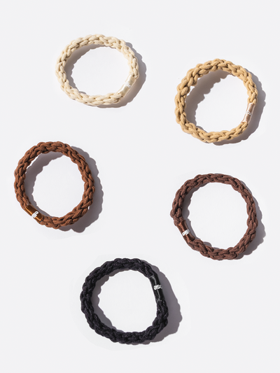 Braided Elastics - 5-Pack - Neutrals