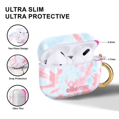 Pink and Blue Tie Dye Airpod Pro Case